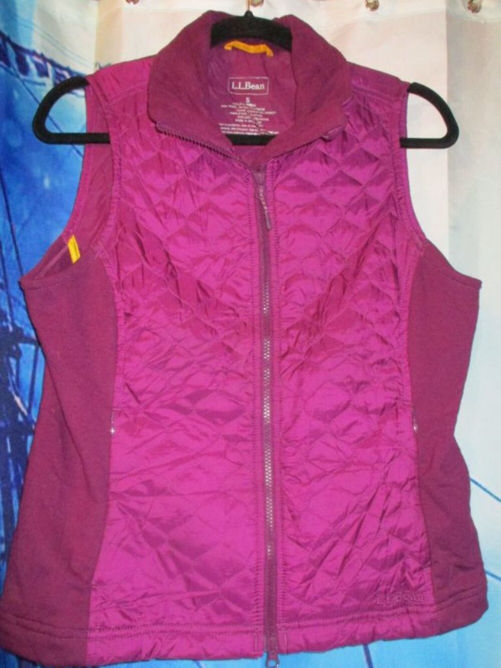 "L.L.BEAN" Thinsulate Fitness VEST n Sugarplum Thinsulate Insulated Woman S